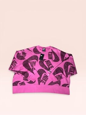 Nike Pink Sportswear Icon Clash
Fleece Crewneck Sweatshirt
